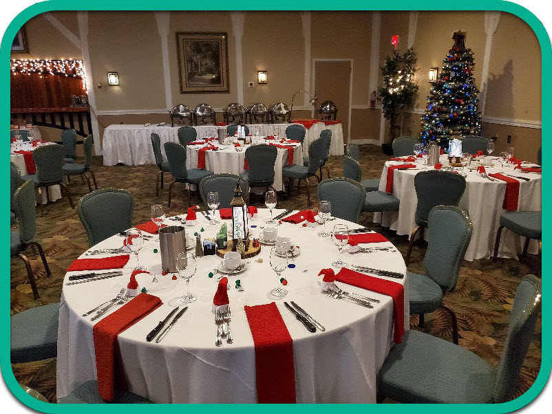 Holiday Party room setup