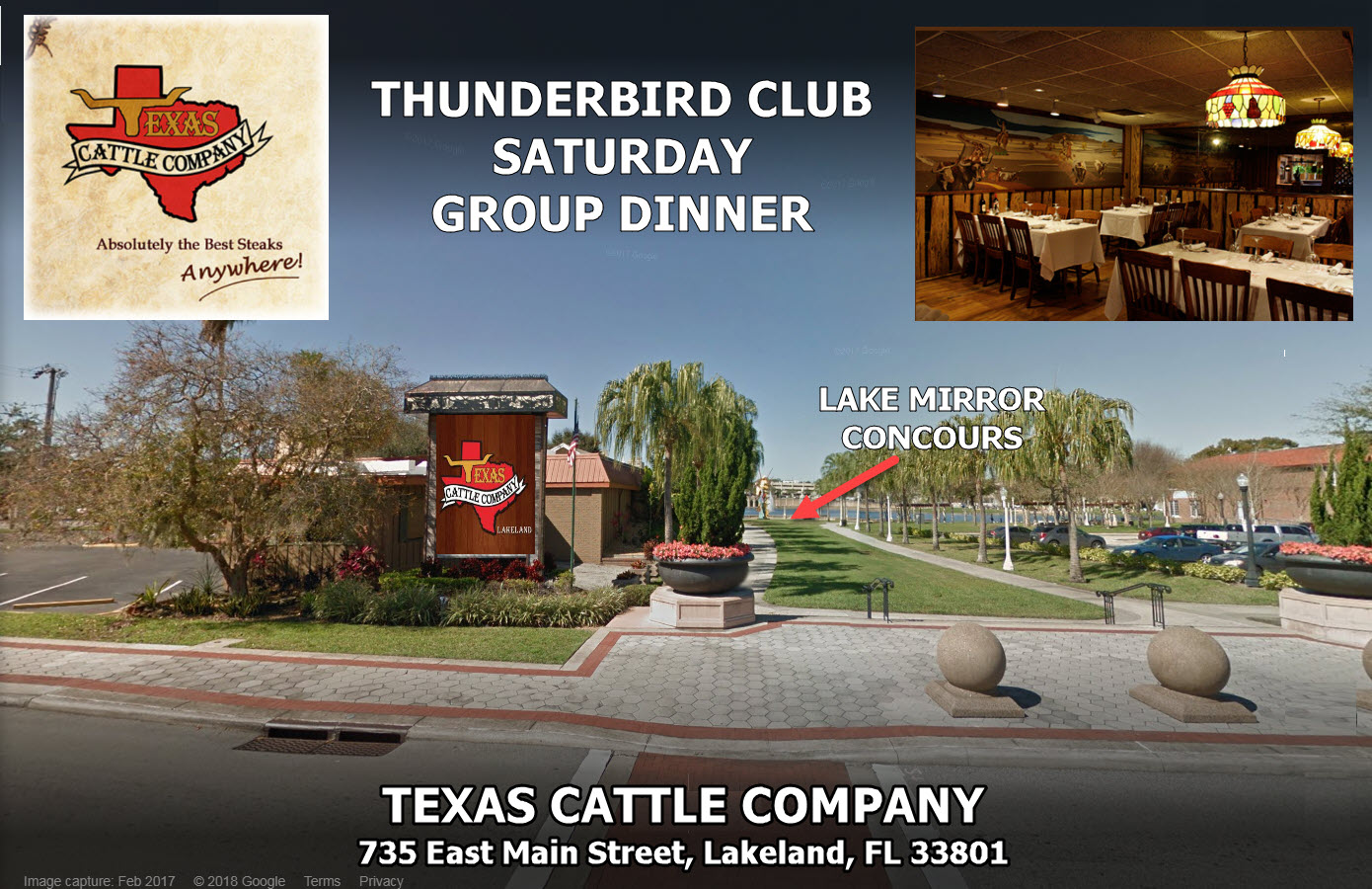 Texas Cattle Company dinner location